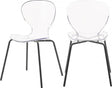 Clarion Dining Chair Set Of 2 In Matte Black- 769-C | Meridian