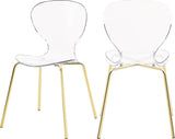 Meridian Furniture - Clarion Dining Chair Set Of 2 In Gold - 770-C