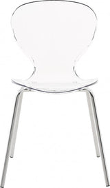 Meridian Furniture - Clarion Dining Chair Set Of 2 In Chrome - 771-C