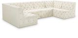 Tuft - Modular Sectional 6 Piece - Cream - Modern & Contemporary - Home Elegance USA