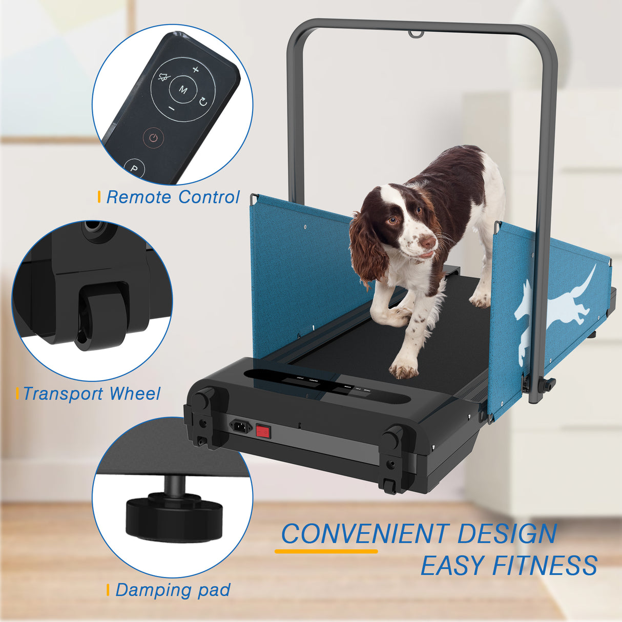 Dog Treadmill Small Dogs - Dog Treadmill for Medium Dogs - Dog Pacer Treadmill for Healthy & Fit Pets - Dog Treadmill Run Walk