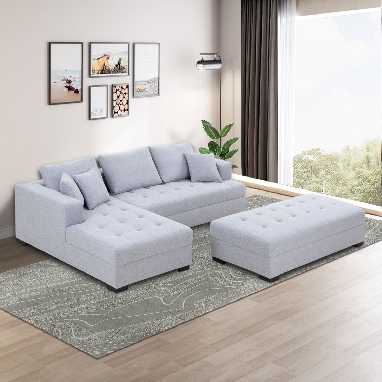 L shaped chaise online lounge