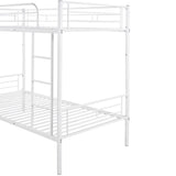 Twin Over Twin Metal Bunk Bed (White)( old sku: MF189201KAA ) - Home Elegance USA