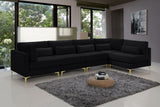 Julia - Modular Sectional 5 Piece - Black - Home Elegance USA