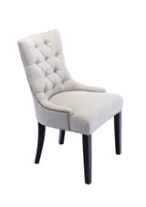 Dinng Chair Livingroom Chair with Bronze Nailhead（2 pcs set） - Home Elegance USA