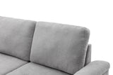 Sleeper Sectional Sofa, L-Shape Corner Couch Sofa-Bed with Storage Ottoman & Hidden Arm Storage & USB Charge  for Living Room Apartment, Gray - Home Elegance USA