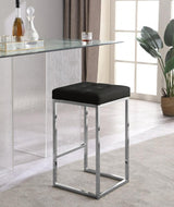 Meridian Furniture - Nicola Faux Leather Counter Stool Set Of 2 In Black - 905Black-C