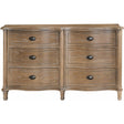 Curated Devon Drawer Dresser Studio Finish with 6 Drawers | Universal