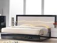 Turin Light Grey And Black Lacquer Queen Platform Bed - 17854-Q | J&M