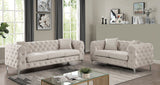 Sapphira - Sofa & Loveseat - Beige - Home Elegance USA