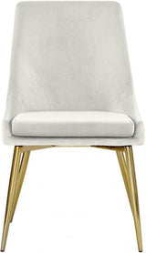 Meridian Furniture - Karina Velvet Dining Chair Set Of 2 In Cream - 783Cream-C