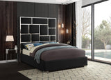 Meridian Furniture - Milan Faux Leather King Bed In Black - Milanblack-K