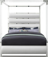 Meridian Furniture - Encore Faux Leather King Bed In White - Encorewhite-K