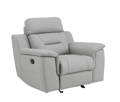 Global United  Modern Reclining Leather Air Upholstered Chair
