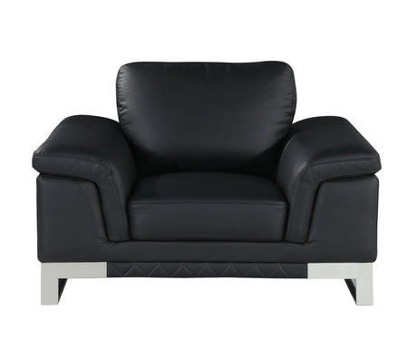 Top Grain Italian Leather Chair - Home Elegance USA