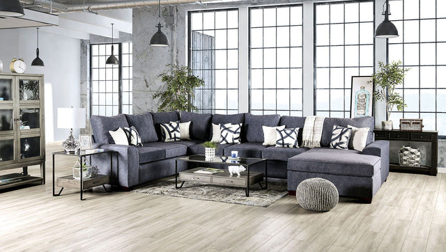 Shoreditch - Sectional - Navy - Home Elegance USA