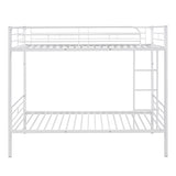 Twin Over Twin Metal Bunk Bed (White)( old sku: MF189201KAA ) - Home Elegance USA