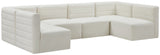 Quincy - Modular Sectional 6 Piece - Cream - Fabric - Home Elegance USA