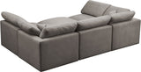 Plush - Cloud Modular Sectional 6 Piece - Grey - Modern & Contemporary - Home Elegance USA