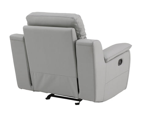 Global United  Modern Reclining Leather Air Upholstered Chair