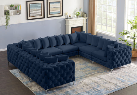 Tremblay - Modular Sectional 8 Piece - Navy - Fabric - Home Elegance USA