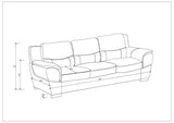 Genuine Leather Sofa - Home Elegance USA