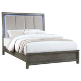 Eastern King Bed - Gray And Oyster Gray - Home Elegance USA