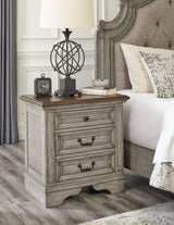 Lodenbay - Antique Gray - 8 Pc. - Dresser, Mirror, Chest, Queen Panel Bed, 2 Nightstands - Home Elegance USA