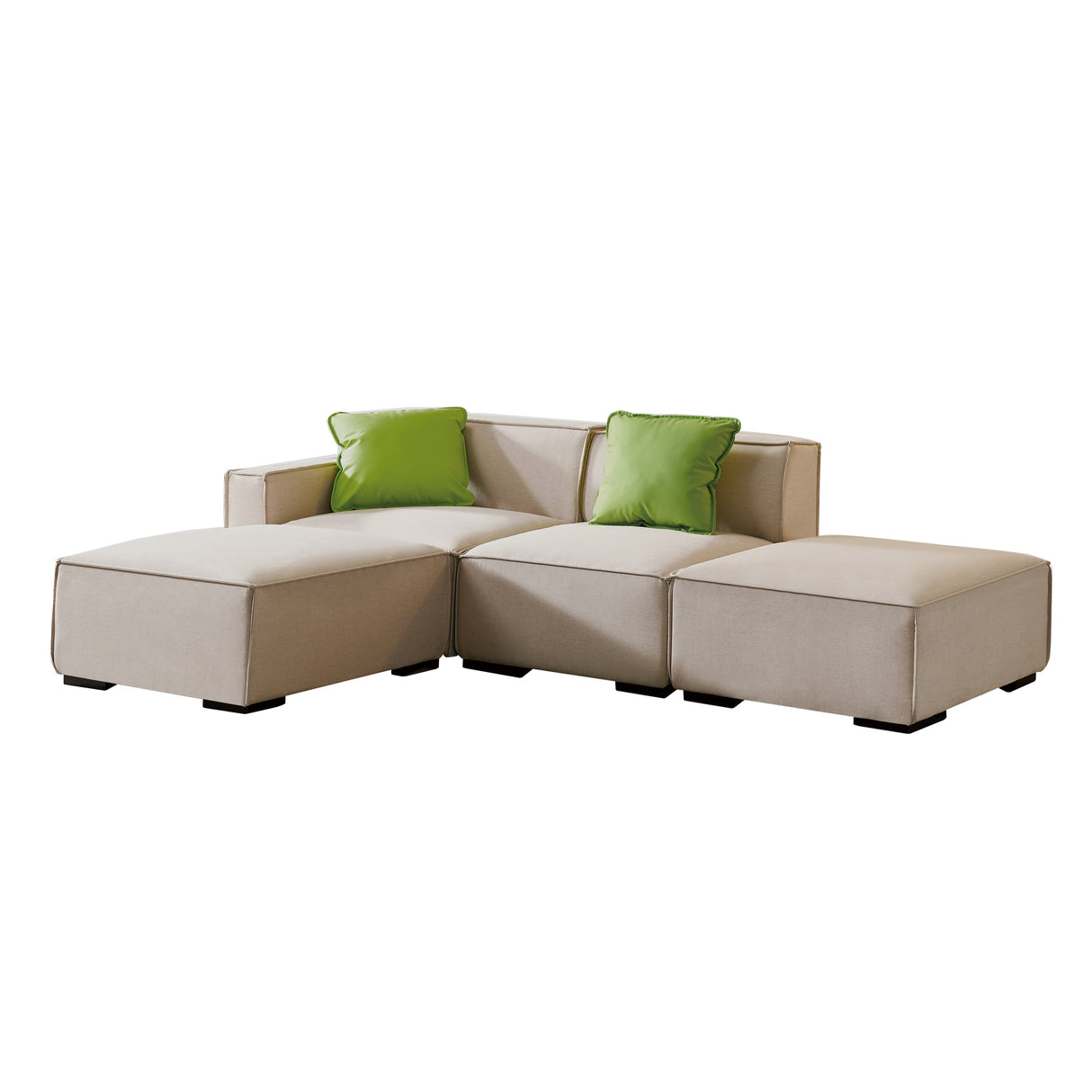 Modular Sectional Fabric Sofa (Beige) - Home Elegance USA