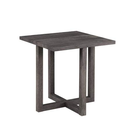 Moseberg Rustic Wood Coffee Table with Storage Stools and End Table Set - Home Elegance USA