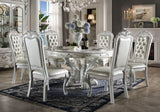 ACME Dresden  Round Dining Table in Bone White Finish DN01700 - Home Elegance USA