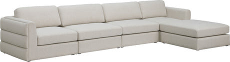 Beckham - Modular Sectional 5 Piece - Beige - Fabric - Home Elegance USA