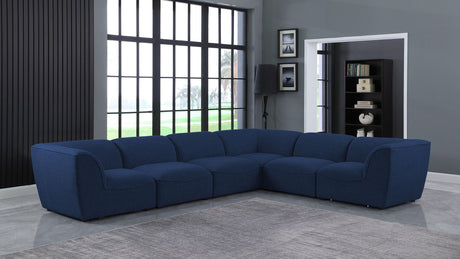 Miramar - Modular Sectional 6 Piece - Navy - Fabric - Home Elegance USA