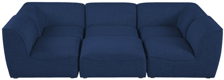 Miramar - Modular Sectional 6 Piece - Navy - Modern & Contemporary - Home Elegance USA