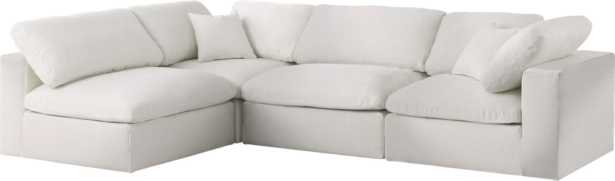 Serene - Cloud Modular Sectional 4 Piece - Cream - Home Elegance USA