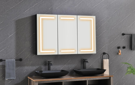 LTL needs to consult the warehouse addressLED Mirror Medicine Cabinet with Lights, Dimmer, Defogger, Clock, Temp Display,  and USB (48”W x 30”H x 5.59”D)
