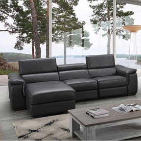 Allegra Premium Leather Laf Sectional - 18205-Lhfc | J&M