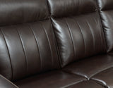 Luxury Power Reclining Sofa Recliner in Dark Brown Top-Grain Leather - Ultimate Comfort with Power Leg Rest and Articulating Headrest - Elegant and Relaxing Furniture for Living Room or Home Theater Home Elegance USA