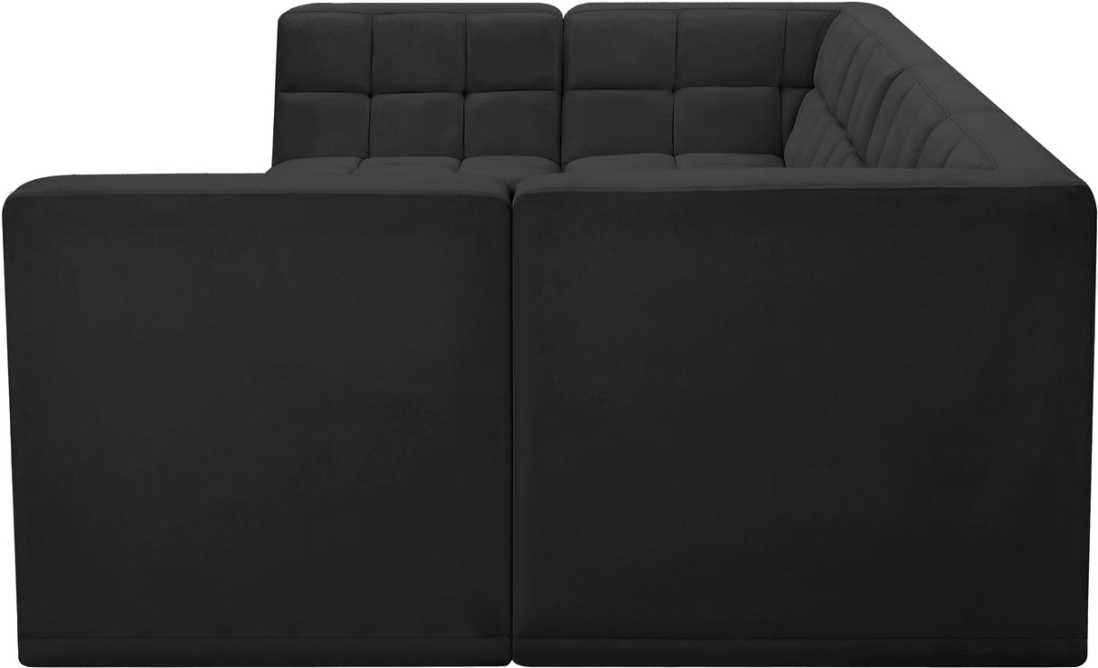 Relax - Modular Sectional 6 Piece - Black - Home Elegance USA