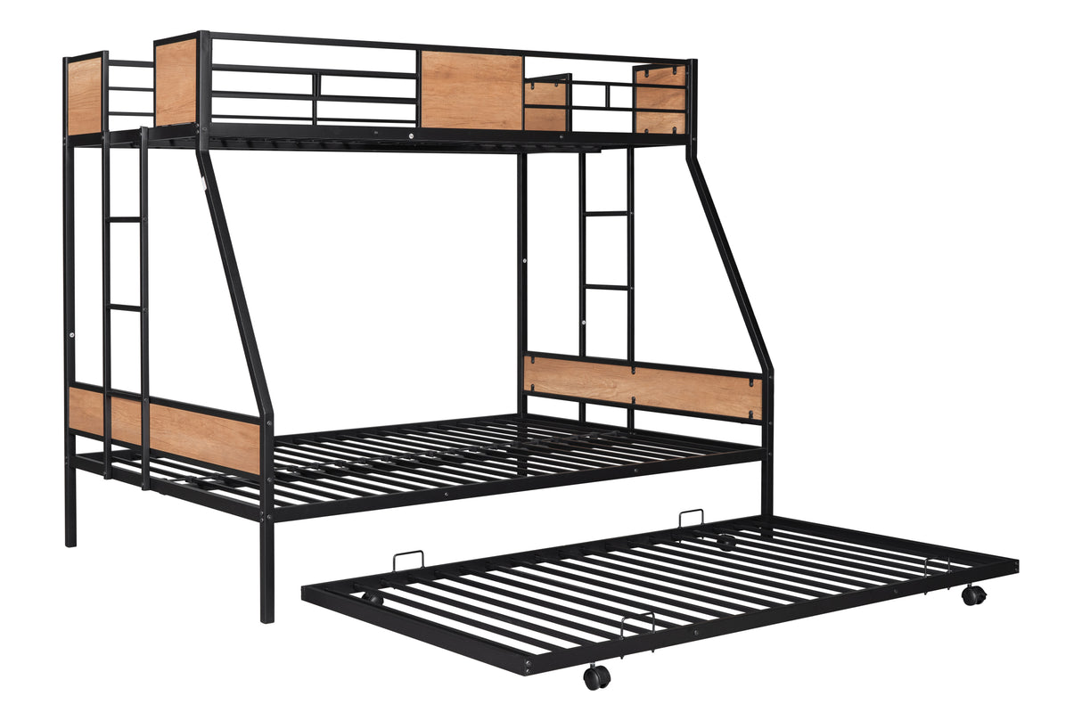 TWIN OVER FULL BUNK WITH TRUNDLE (old sku: W42737495) - Home Elegance USA