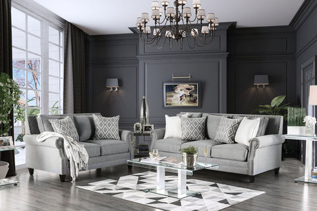 Giovanni - Sofa & Loveseat - Gray - Home Elegance USA