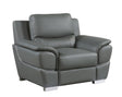 Genuine Leather Chair - Home Elegance USA