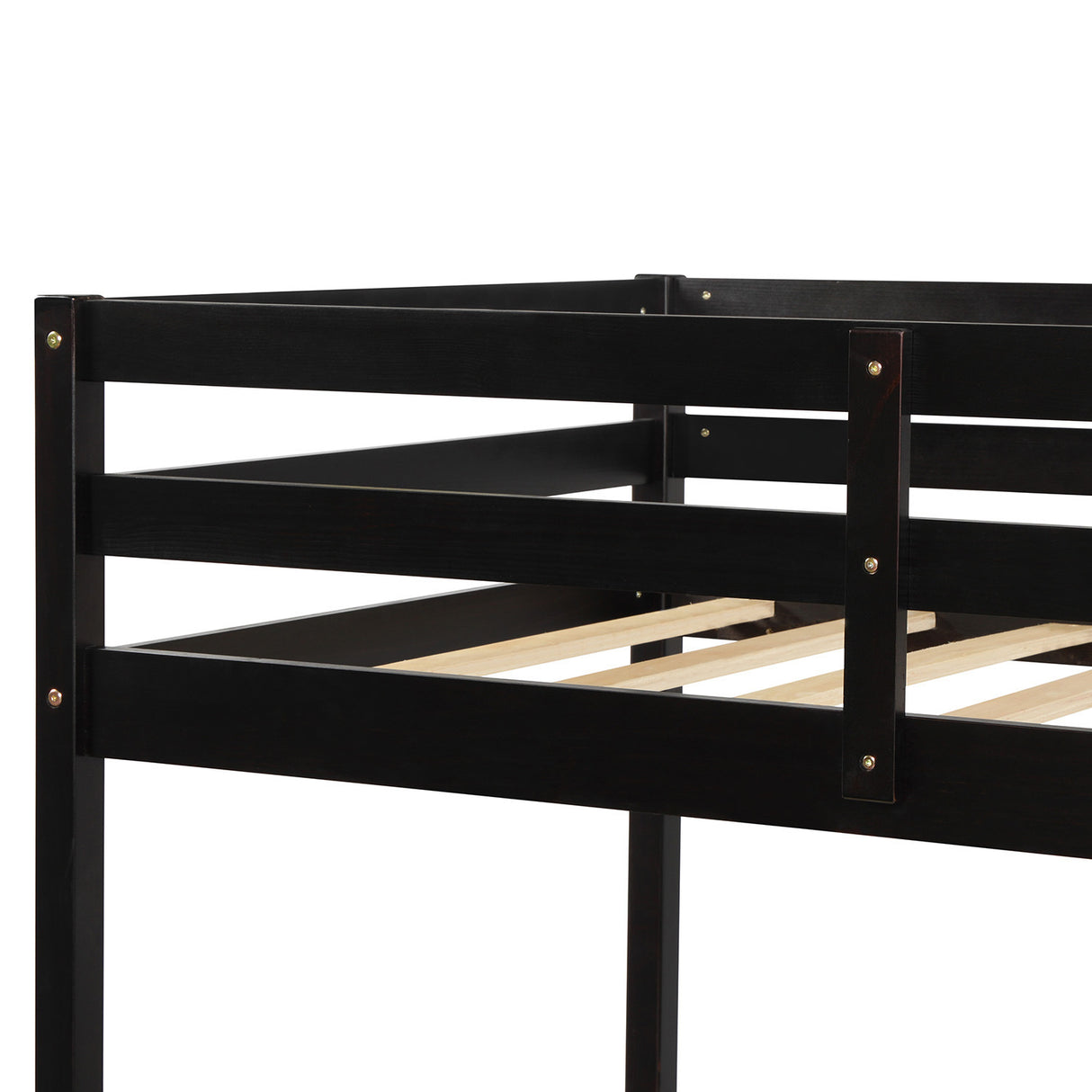 Twin over full bunk bed (Espresso) ( old sku: WF193722AAP ) - Home Elegance USA