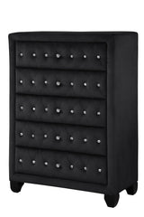 Sophia Chest In Color Black Made With  Wood - Home Elegance USA