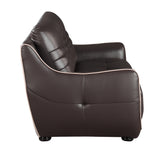 Genuine Leather Loveseat Home Elegance USA