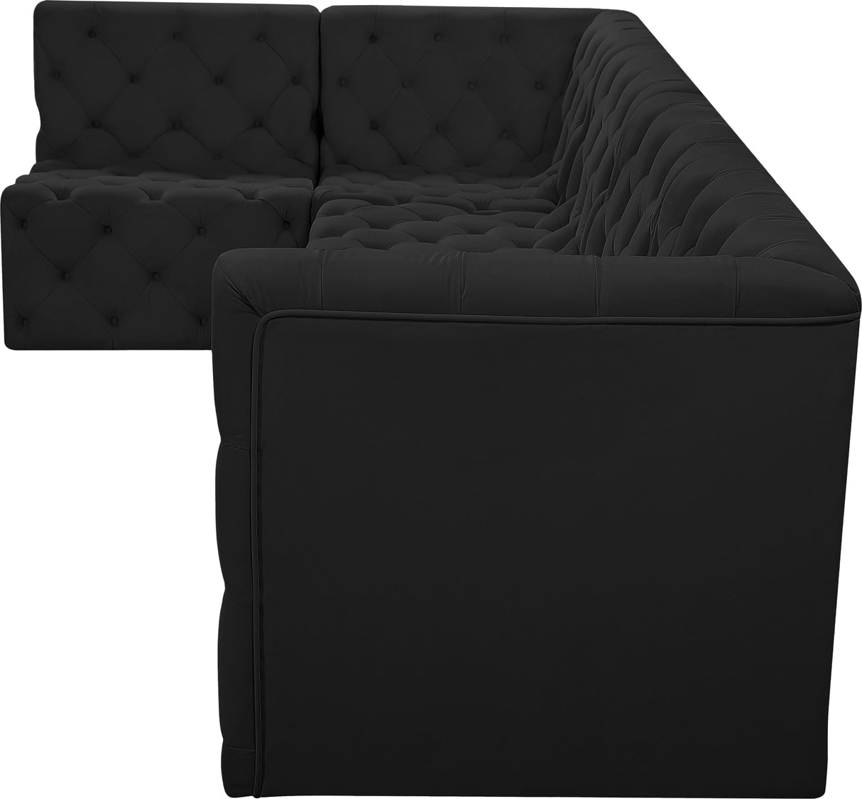 Tuft - Modular Sectional 5 Piece - Black - Fabric - Home Elegance USA