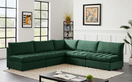 Jacob - Modular Sectional 5 Piece - Green - Home Elegance USA