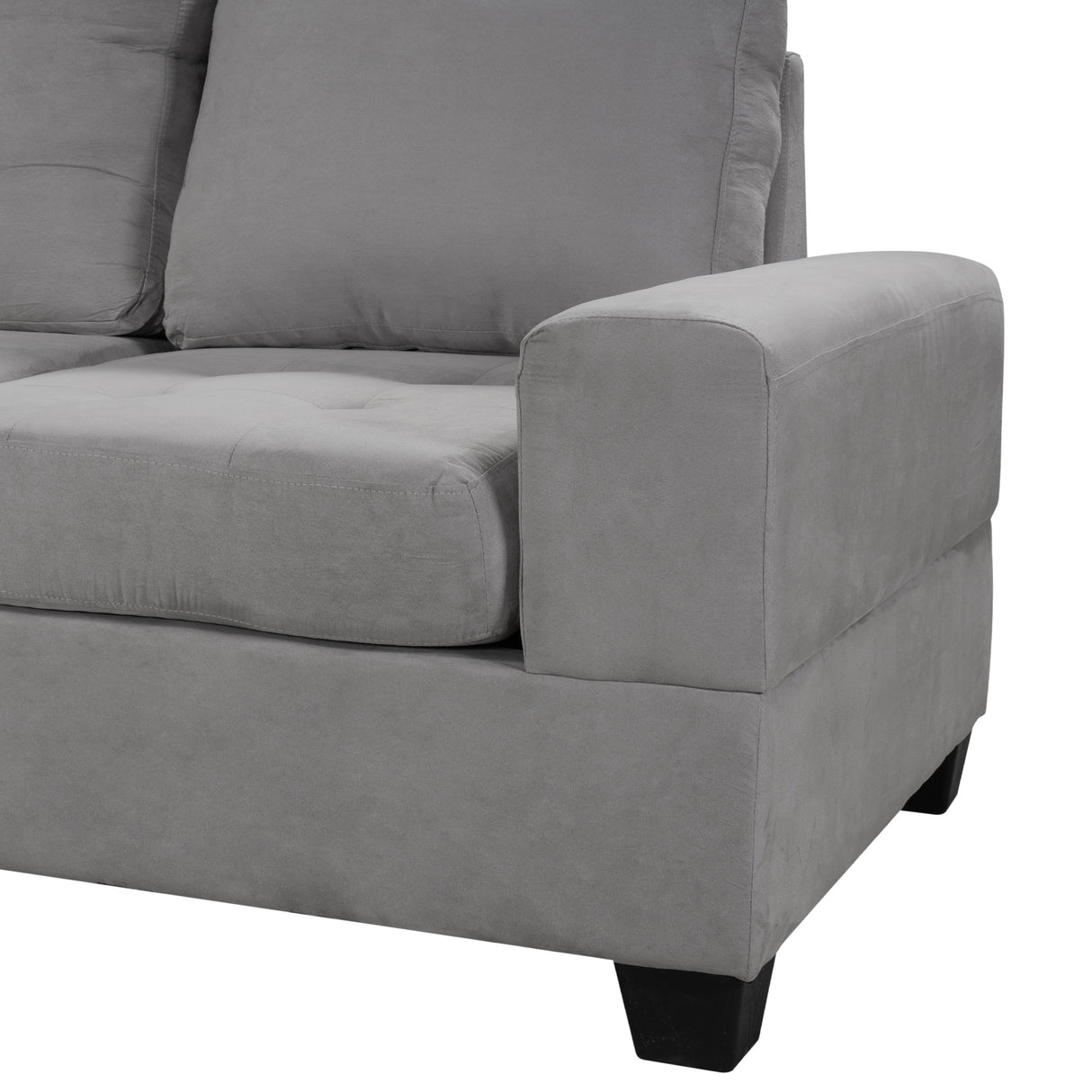 Orisfur. Modern Sectional Sofa with Reversible Chaise, L Shaped  Couch Set with Storage Ottoman and Two Cup Holders for Living Room - Home Elegance USA