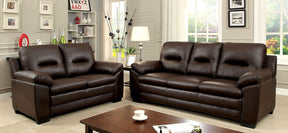 Parma - Sofa & Loveseat - Brown