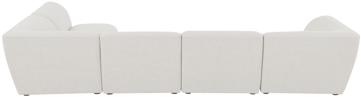 Miramar - Modular Sectional 5 Piece - Cream - Home Elegance USA